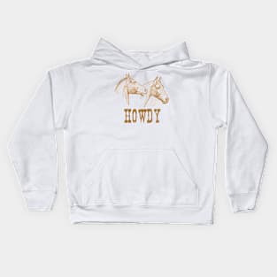 Two Horseheads Kids Hoodie